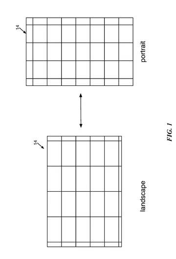 Original patent illustration: Controlling element layout on a display